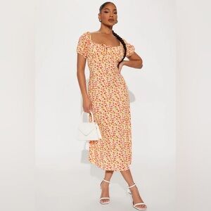 Almost Famous floral midi dress